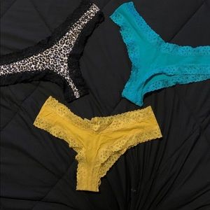 3 Victoria Secret panties